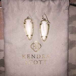 White Kendra Scott Earrings